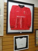 A 2003/2004 Wales Six Nations Rugby Squad signed replica shirt by Reebok with each of the 22 players