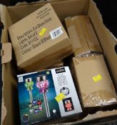 Collection of boxed as new solar garden lights