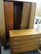 A G-Plan wardrobe & matching four-drawer chest