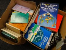 Two boxes of mainly reference & scientific related books