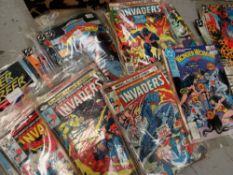 A quantity of Marvel & DC comics (approx. 65)