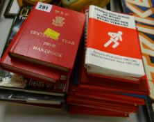 A parcel of WRU publications including a biography of Cliff Morgan, centenary year books etc