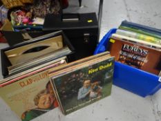 A quantity of vinyl records