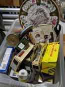 A parcel of collectables including Mason's plate, Days Gone By vehicles in boxes etc