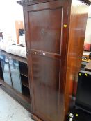 A single-door vintage hall robe