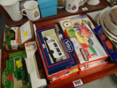 Collection of various boxed diecast vehicles including Tetley, Roundtree's etc