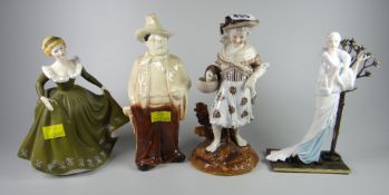 Royal Doulton figure 'Geraldine' - HN2348 together with three other ceramic figures