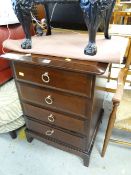 A small Stag Minstrel chest of four drawers