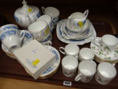 Parcel of Coalport 'Revelry' teaware, Wedgwood 'Wild Strawberry' coffee cans etc