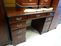 A modern pedestal desk