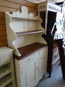 A modern Laura Ashley French-style painted dresser & carved side table