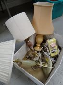 A box of lighting etc