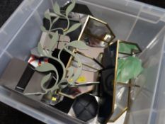 Box containing parcel of Swarovski display stands & cases