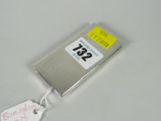 A hallmarked silver Birmingham 1912 stamp case