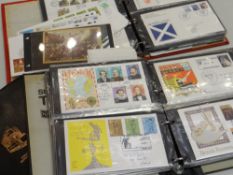 Several albums of first day covers together with albums of British & commonwealth stamps & an