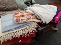 Parcel of items including hammock, padded cushion covers, table cover etc