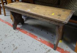 A joined oak rustic stool