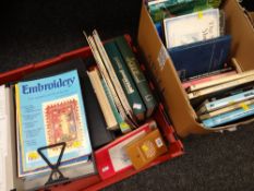 Parcel of magazines & books mainly relating to embroidery etc