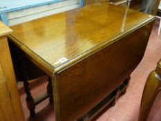 Twin flap barley twist gate leg table