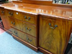 Modern breakfront sideboard with three central drawers