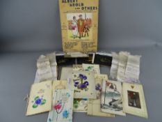 Copy of 'Albert', 'Arold' and others with illustrations by Hassall and a collection of cards and