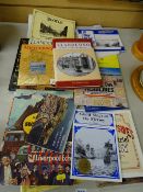Collection of visitor's books and guides for Liverpool and Merseyside, Llandudno and an Everton