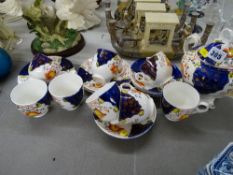 Gaudy Welsh part teaset