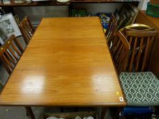 Excellent G-Plan extending dining table with six vendor gifted chairs