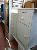 Parcel of white modern bedroom furniture