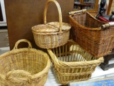 Parcel of wicker baskets