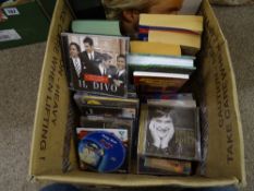 Small quantity of books and music CDs