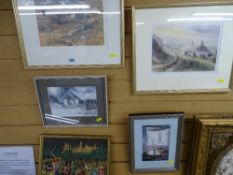 KEITH ANDREW two limited edition prints - titled 'Beach Cottage' (28/200) and 'Hope Wood' (748/850),