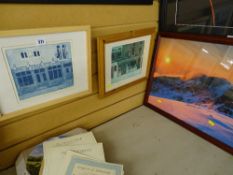 FLO BRADY two aquatint etchings - French shop fronts, limited editions (7 & 16/25), signed in pencil