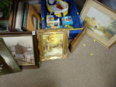 Quantity of framed pictures and prints