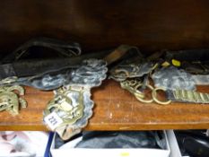 Parcel of horse brasses, nosebands etc