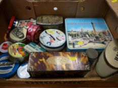 Collection of vintage tins