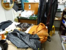 Selection of quality vintage coats and jackets, labels by Hodges, James Pringle, Pelle, Plus