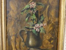 Early 20th Century oil on board - still life, unsigned, 42 x 29 cms