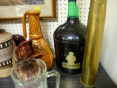 Dartmouth fish vase, novelty ice bucket, Sadler vase, brass shell etc