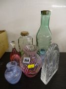 Collection of decorative ornamental glassware