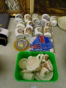 Collection of commemorative china including a child's teaset