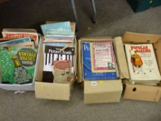 Large quantity in several boxes of mainly written music etc