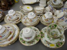 Cabinet cups and saucers in various floral patterns including Foley 'Broadway', Paragon etc
