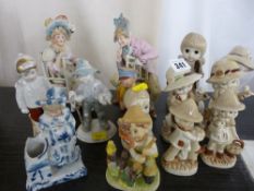 Parcel of mainly Continental figurines
