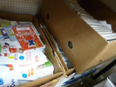 Three boxes containing very large quantity of gift cards