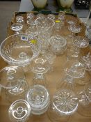 Parcel of mainly drinking glassware including Waterford, Stuart etc