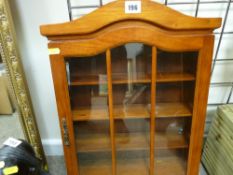 Modern wall hanging display cabinet for miniature collectables