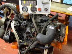 Yanmar diesel engine, model no. 3775HL, 25 horsepower output displacement 1.126