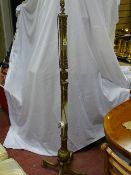 Good brass and onyx standard lamp