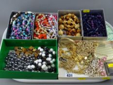 Quantity of costume jewellery and necklaces